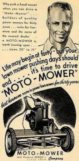 1949 Ad Moto Mower Co. Tools Cutting Grass Machine   ORIGINAL 