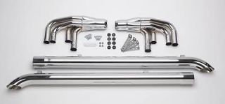 Patriot Exhaust H1175 Side Exhaust Lake Pipe 4 Steel Chrome 3.5 in 