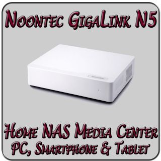 NEW NOONTEC GIGALINK N5 HOME NAS MEDIA CENTER 3.5 HARD DRIVE DISK 