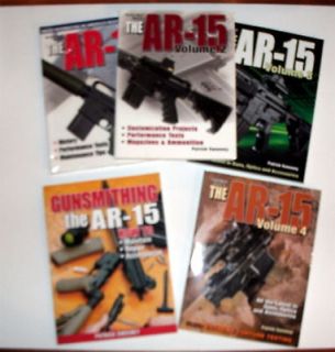 LOT of 5 AR 15 Books * Gunsmithing * Optics * Accessories * Customize