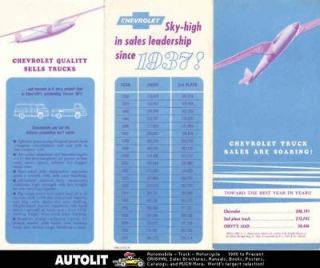 1962 Chevrolet Truck Appointment Calendar Brochure