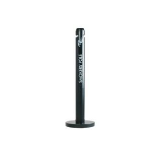 Rubbermaid Commercial Products Round Smoker’s Steel Pole in Black 