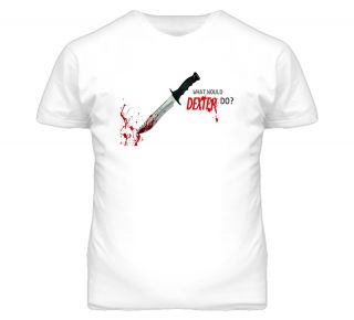 New Dexter Morgan What Would Dexter Do TV Serial Killer White T Shirt