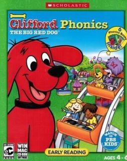   Big Red Dog Phonics   6 Books Inside Ages 4 6 Scholastic PC/MAC NEW