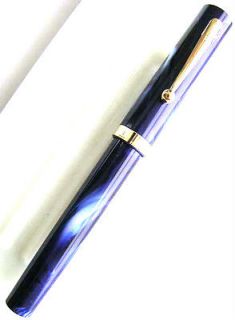 SHEAFFER FOUNTAIN PEN VINTAGE MARBLE MEDIUM WITH INK PUMP FAT INK PEN