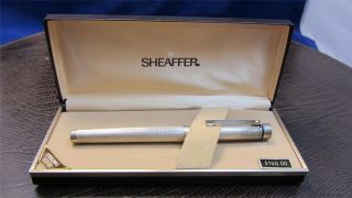 Sheaffer Targa 1026 Fine Barleycorn Sterling Silver Classic Full Size 