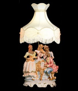 NEW Capodimonte Lamp & Shade Musical Quartet African Americ​an