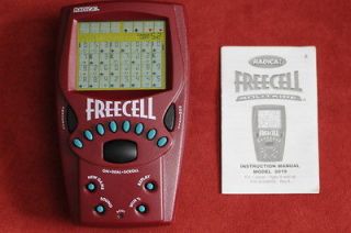 1999 RADICA FREECELL ELECTRONIC GAME HANDHELD MANUAL INCLUDED GREAT 