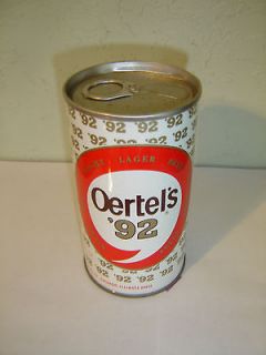   Oertels 92 Light Lager Air Sealed Test Straight Steel Beer Can