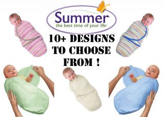 Summer Infant Swaddle Me Large All Colours Baby Swaddling Wrap