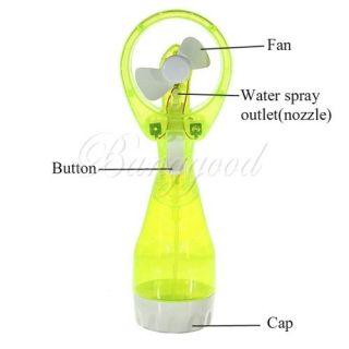 Green Portable Mini Fashion Water Spray Cooling Cool Fan Mist Sport 