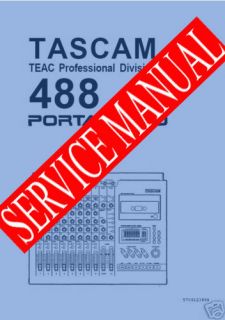 TASCAM 488 PORTASTUDIO REPAIR / SERVICE Manual * PAPER
