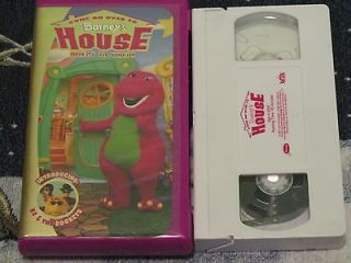 BARNEYS HOUSE~VHS VIDEO TAPE KIDS LEARN ABOUT HAVING FUN WITH 