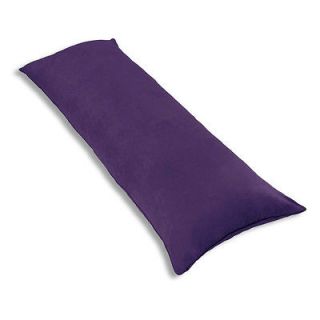   Purple Body Pillow Zippered Case Soft Micro Suede New 20x54 B19159