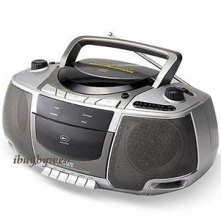 COBY CXCD248 Portable CD/Cassette Player with AM/FM Radio