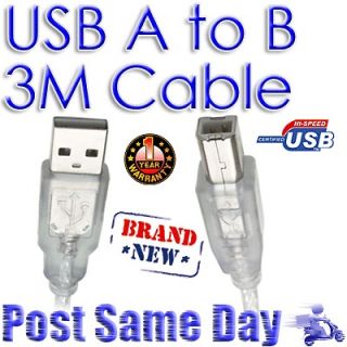 3M USB Type A to B Male Cable Lead For Scanner Printer