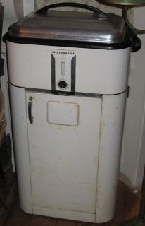 Mid Century Westinghouse Roaster Oven with Rolling Cabinet