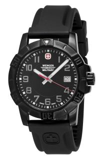 Wenger 79014 Sport 3 Swiss Military Watch, PVD, Rubber, Black