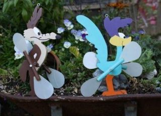 Wile E Coyote Road Runner SET Wiley Whiley Whirlibird whirligig whirly 