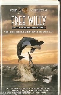 Free Willy (VHS, 1993, Clamshell) See $2 Deal