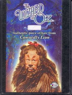 WIZARD OF OZ HCLL COSTUME PROP LION HAIR CARD C