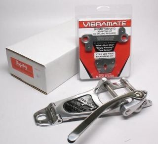   BIGSBY B7 Vibrato Tailpiece With Vibramate V7 No Mod Quick Mount Kit