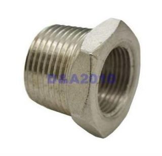 Male x 1/8 female Stainless Steel thread Reducer Bushing Pipe 
