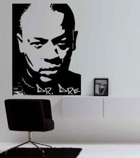 DR DRE Studio Beats Portrait Hip Hop Rap Tribute Wall Art Vinyl 