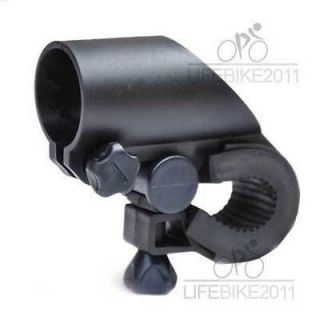 Bicycle Bike LED Flash Light Torch Mount Clamp Holder