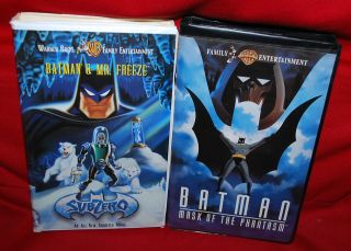 Vintage VHS Movie LOT 2 Movies Batman & Mr. Freeze Subzero Mask of the 