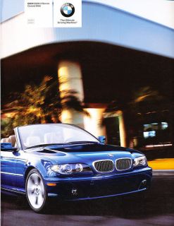 2005 BMW 330Ci Convertible 325Ci 66 page Sales Brochure