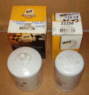 Wix Primary & Secondary Fuel Filter Lot for Early Case 1845c Uniloader