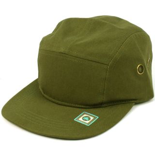   Panel Solid Biker Snapback Adjustable Leather Cadet Cap Hat Olive