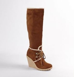 lace up wedge booties