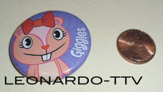 HTF 2003 HAPPY TREE FRIENDS Promo Button Pin GIGGLES (A