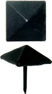 Decorative Pyramid TACKS, BLACK  11/16 Head   5/8 Nail (Per Dozen 