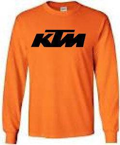 KTM Racing Tee Shirt Long Sleeve Orange