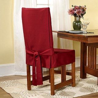   Fit 139725247_CLRET Duck Solid Short Dining Room Chair Cover Claret