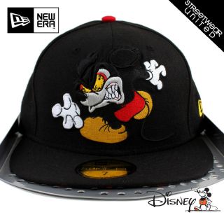 New Era 59Fifty Mickey Mouse Runaway Brain Disney Cartoon Fitted Cap 