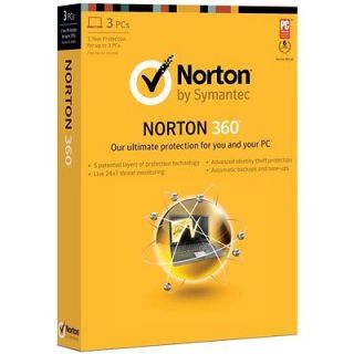 Brand new Symantec Norton 360 2013   3 PCs (Retails for $89.99)