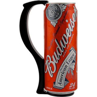 Instant Beer Stein Can Grip Handle   24 oz Tall Boy   Black   Drink 