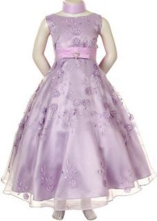   Girl Teen Pageant Prom Party Easter Formal Lilac Dress Sz 6 8 10 12 14