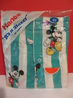 Disney Mickey Mouse Vintage 90s Shorts Boxer Shorts NWT L 38/40