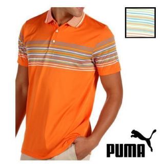 New Puma Tech Wrap T  Wrap Stripe Cresting Polo   2 Colors