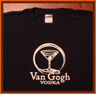 SHIRT SALE Van Gogh Vodka Alcohol T Shirt XL