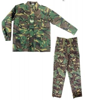 Kids Camo Trousers & Jacket/Shirt Fancy Dress Suit Set