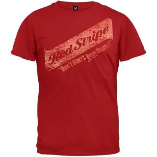 Red Stripe   Dont Worry. Beer Happy Mens T Shirt