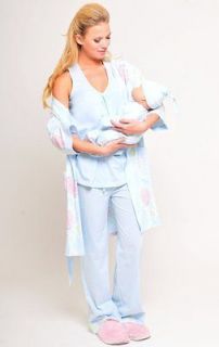 The Olian Cotton Nursing 4pc Pajama Set