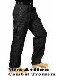   Castle ACTION Combat Cargo Zipped Pockets Workwear Work Army Trouser