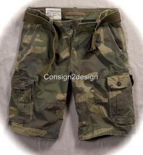   Eagle Mens Cargo Camouflage/ Camo Ripstop Shorts NEW WITH TAGS $45
